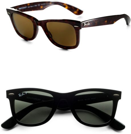 Ray-ban Wayfarer Sunglasses in Black for Men - Lyst