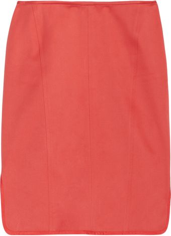  Cotton-sateen Pencil Skirt 