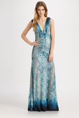 Roberto Cavalli Python Print Gown