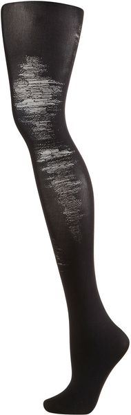Topshop Grunge Ripped Tights - Lyst