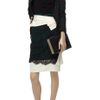 Valentino Crepe and Pleated Twill Skirt in Black - Lyst
