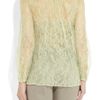 Valentino Lace Blouse in Yellow (almond) - Lyst