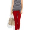 Yves Saint Laurent MidRise Skinny Jeans in Red (ruby) - Lyst
