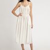 Zimmermann PlaitedStrap Cotton Maxi Dress in White - Lyst