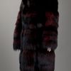 Gucci Vintage Fox Fur Coat in Red - Lyst