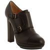 Lanvin Black Leather Double Buckle Cap Toe Booties in Black - Lyst