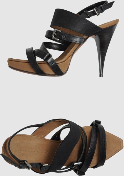 Luca Valentini Platform Sandals in Black - Lyst