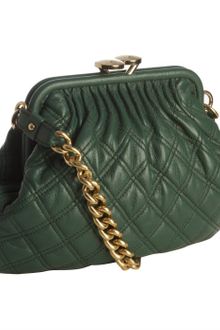 Marc Jacobs Green Quilted Leather Little Stam Shoulder Bag - Lyst