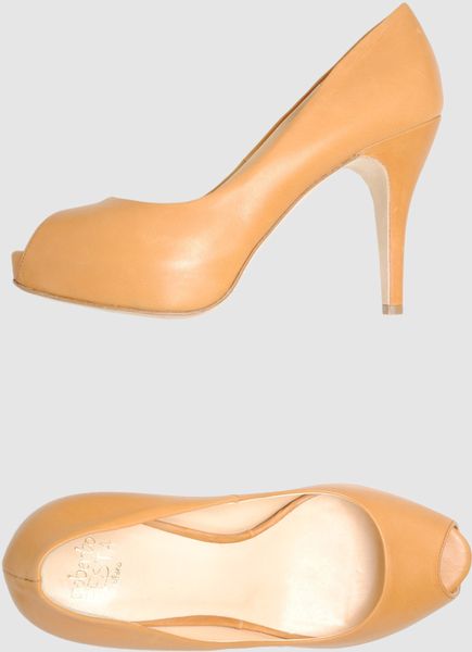 Roberto Festa Pumps with Open Toe in Orange (black) - Lyst