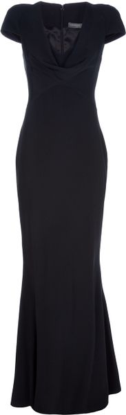 Alexander McQueen Long Silk Dress - Lyst
