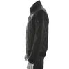 Calvin Klein Black Faux Leather Motorcycle Jacket in Black for Men - Lyst