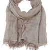 Emporio Armani Frayed Scarf in Beige - Lyst