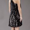 Halston Heritage Sequin Tent Dress in Black - Lyst