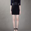 Markus Lupfer Net Detail Fitted Dress in Black - Lyst