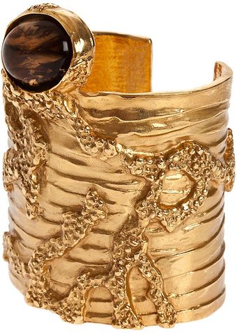 Yves Saint Laurent Wide Cuff Bracelet - Lyst