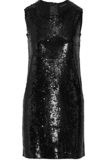 Donna Karan New York Sequined Cashmere and Silk-blend Dress - Lyst