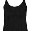 Narciso Rodriguez Silkchiffon and Glossedcloque Camisole in Black - Lyst