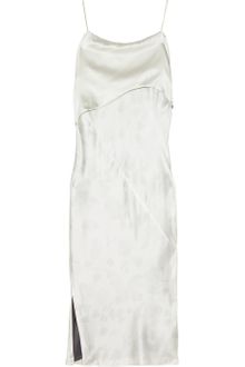 Narciso Rodriguez Petal-print Silk-charmeuse Dress - Lyst
