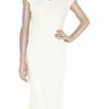 Narciso Rodriguez Texturedcrepe Dress in White - Lyst