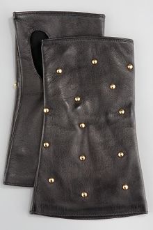 Portolano Products Fingerless Studded-leather Gloves - Lyst