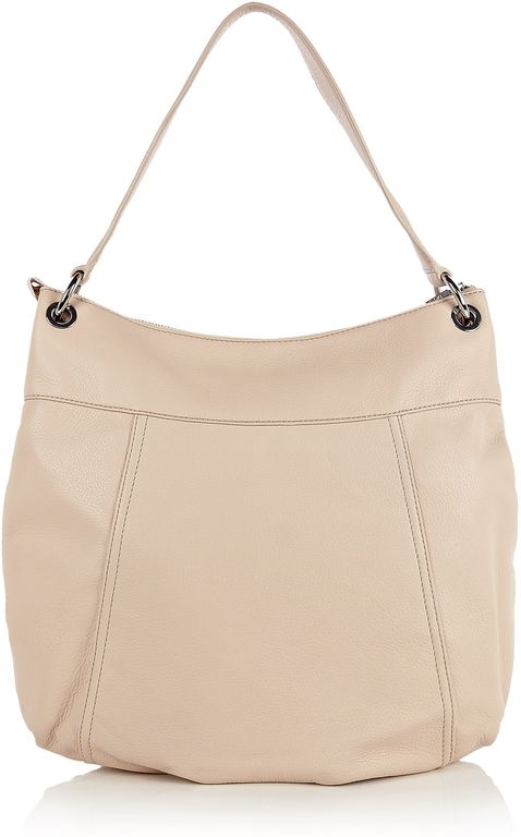 Dkny Eggshell Large Hobo Zip Shoulder Bag in Beige silver Lyst dkny side bag Dkny Eggshell Large Hobo Zip Shoulder Bag in Beige silver Lyst dkny side bag