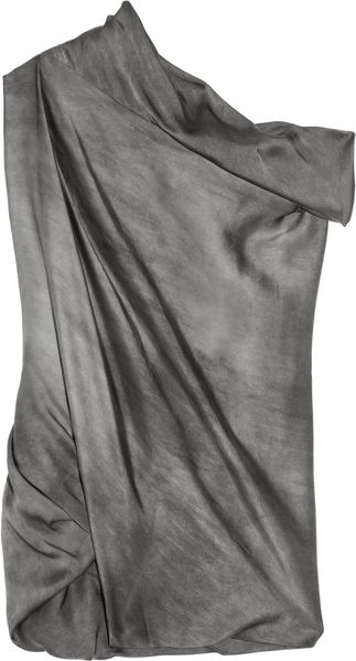 La Petite Salope Twisted Stretch Silk-satin Top - Lyst