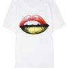 Markus Lupfer Collagen Lip Boyfriend Tshirt in White - Lyst