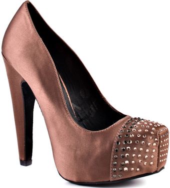 Betsey Johnson Majestee - Taupe Satin - Lyst