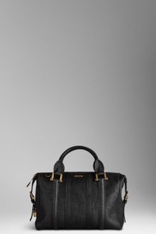 Burberry Medium Leather Bowling Bag - Lyst