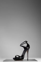 Burberry Strappy Snakeskin Platform Sandal