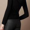 Burberry Brit Zip Front Cashmere Cardigan in Black - Lyst