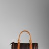 Burberry Medium Leather Bowling Bag in Brown (chocolate) - Lyst