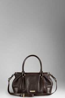 Burberry Medium Leather Bowling Bag - Lyst