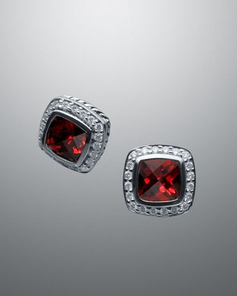 David Yurman 7mm Garnet Albion Earrings - Lyst