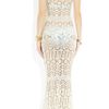 Emilio Pucci Crochetknit Cotton Maxi Dress in White - Lyst