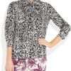 Gucci AnimalPrint Cotton And SilkBlend Blouse in Animal - Lyst