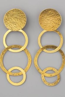 Herve Van Der Straeten Disc & Open Circle Clip Earrings - Lyst