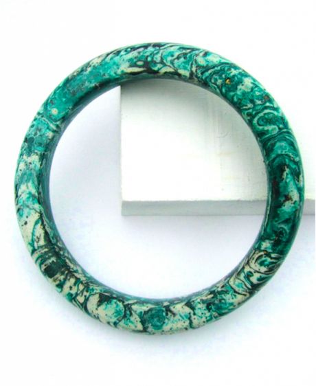 Jade Mellor Malachite Bangle in Green - Lyst