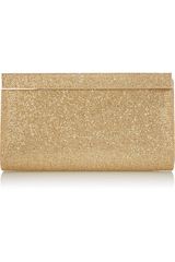 Jimmy Choo Cayla Glitter-finish Clutch