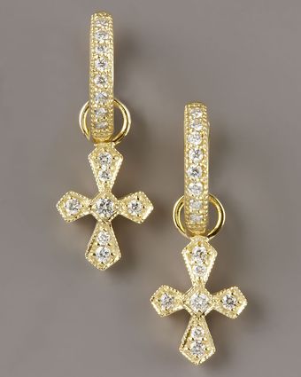 Judefrances Jewelry Diamond Cross Charms - Lyst
