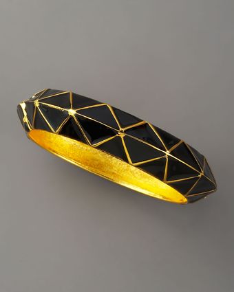 Kenneth Jay Lane Geometric Bangle - Lyst