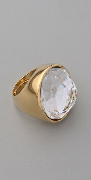  Polished Crystal Center Ring 