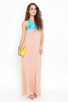 Nasty Gal Two Tone Maxi Dress - Lyst