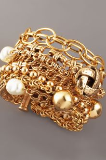 Oscar de la Renta Knotted Multi-strand Bracelet - Lyst