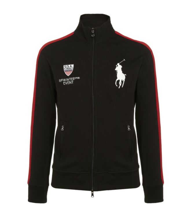 Polo Ralph Lauren Big Pony Track Jacket in Black for Men | Lyst