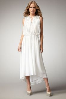 Robert Rodriguez Petal-neck Silk Dress - Lyst
