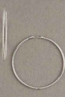 Roberto Coin Diamond Hoop Earrings, 2 - Lyst