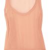 See By Chloé Ruffled Silk Top in Pink (blush) - Lyst