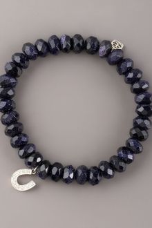 Sydney Evan Goldstone & Diamond Horseshoe Bracelet - Lyst