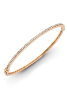 Theo Fennell 18 Carat Rose Gold and Pavé Diamond Spangle Bangle - Lyst